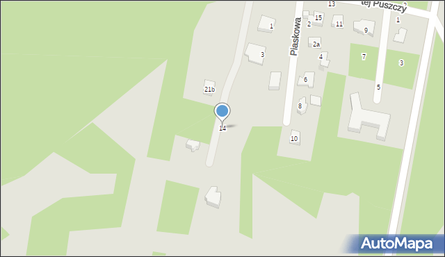 Olsztyn, Świętej Puszczy, 14, mapa Olsztyna