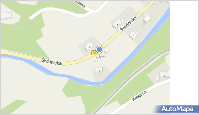 Olszyniec, Świdnicka, 4a, mapa Olszyniec
