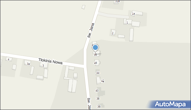 Opatówek, św. Jana, 48, mapa Opatówek