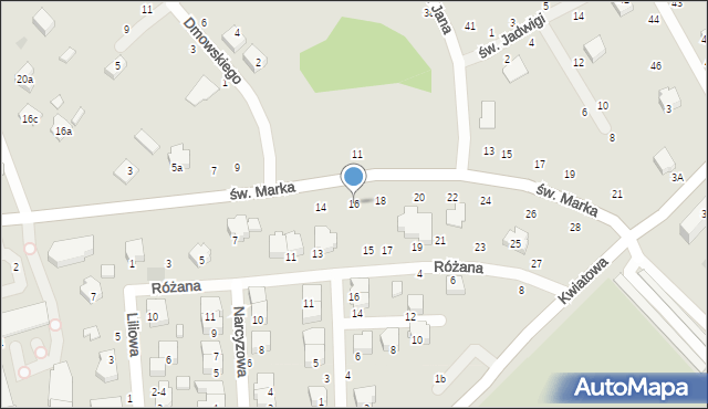 Opoczno, św. Marka, 16, mapa Opoczno