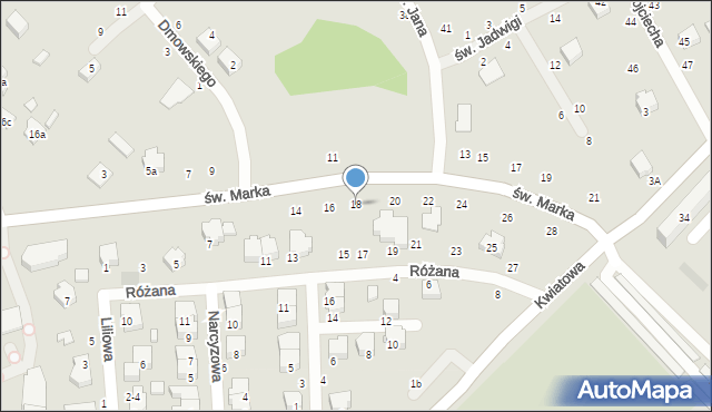 Opoczno, św. Marka, 18, mapa Opoczno