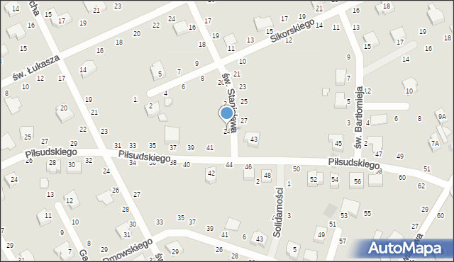 Opoczno, św. Stanisława, 24, mapa Opoczno