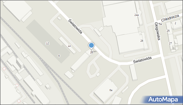 Opole, Światowida, 16, mapa Opola