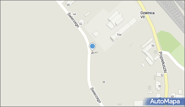 Opole, Świerzego Wawrzyńca, 40, mapa Opola