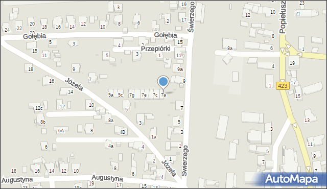 Opole, Świerzego Wawrzyńca, 7a, mapa Opola