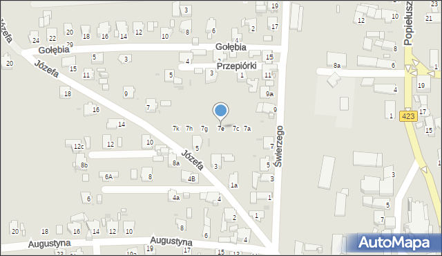 Opole, Świerzego Wawrzyńca, 7e, mapa Opola