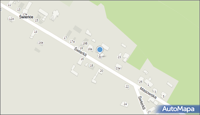 Opole, Świerkli, 21, mapa Opola