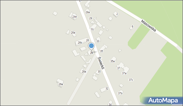 Opole, Świerkli, 28, mapa Opola