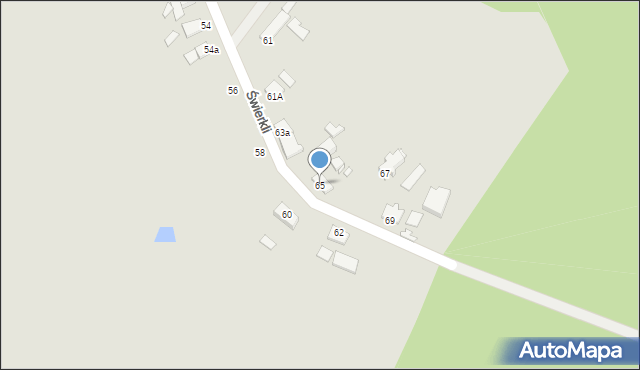 Opole, Świerkli, 65, mapa Opola