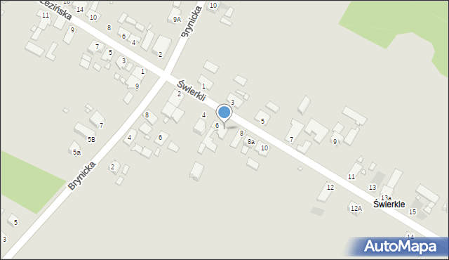 Opole, Świerkli, 6A, mapa Opola