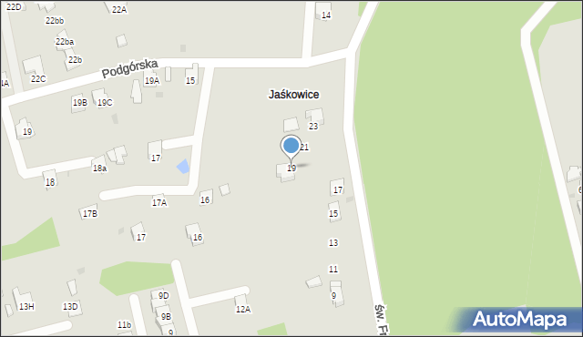 Orzesze, św. Franciszka, 19, mapa Orzesze