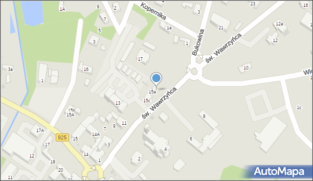 Orzesze, św. Wawrzyńca, 15d, mapa Orzesze