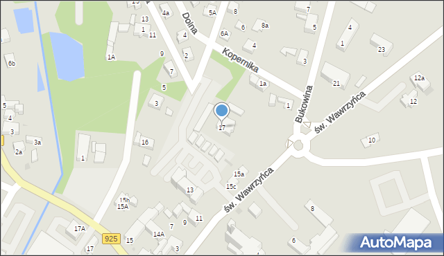 Orzesze, św. Wawrzyńca, 17, mapa Orzesze