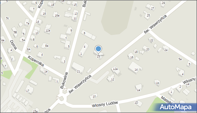 Orzesze, św. Wawrzyńca, 23, mapa Orzesze