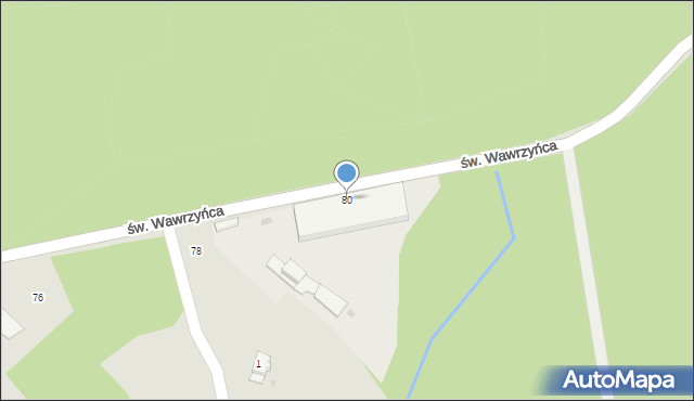 Orzesze, św. Wawrzyńca, 80, mapa Orzesze