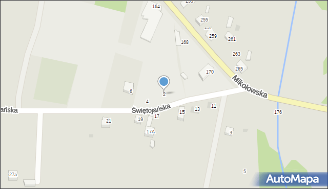 Orzesze, Świętojańska, 2, mapa Orzesze