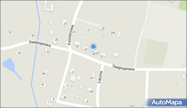 Orzesze, Świętojańska, 22, mapa Orzesze