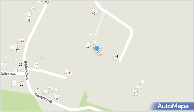 Orzesze, Świerkowa, 32, mapa Orzesze