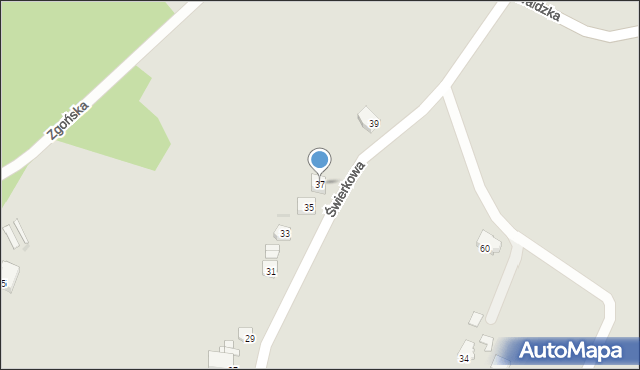 Orzesze, Świerkowa, 37, mapa Orzesze