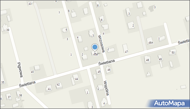 Osiedle Poznańskie, Świetlana, 45a, mapa Osiedle Poznańskie