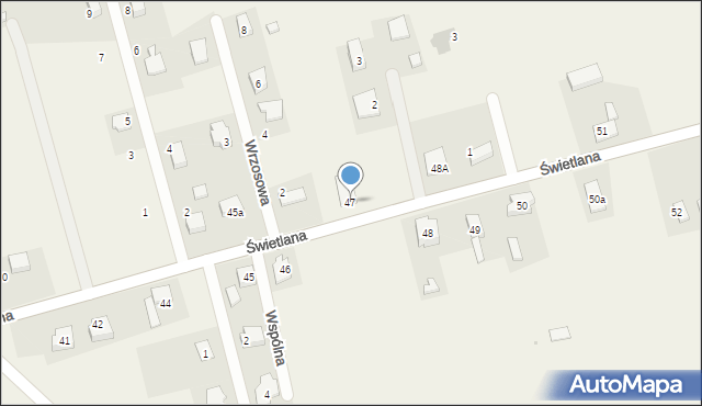 Osiedle Poznańskie, Świetlana, 47, mapa Osiedle Poznańskie