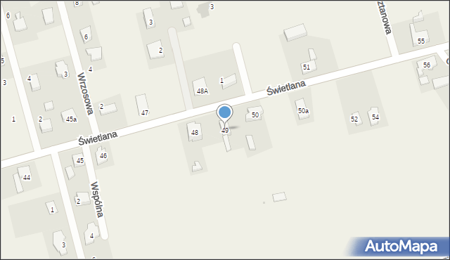 Osiedle Poznańskie, Świetlana, 49, mapa Osiedle Poznańskie