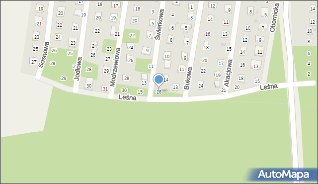 Osolin, Świerkowa, 16, mapa Osolin