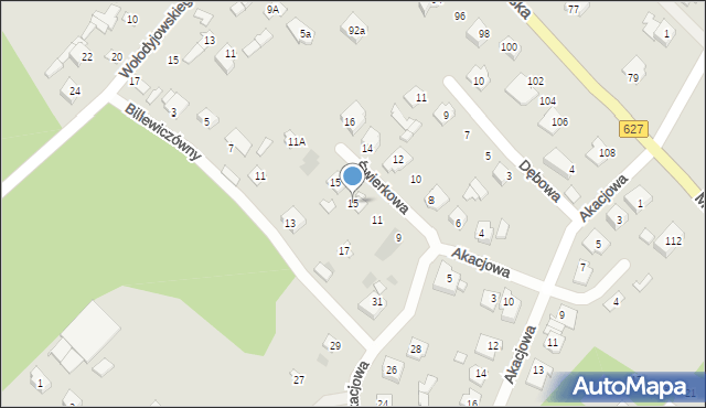 Ostrów Mazowiecka, Świerkowa, 13, mapa Ostrów Mazowiecka