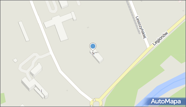 Oświęcim, św. Maksymiliana Marii Kolbego, 2a, mapa Oświęcimia