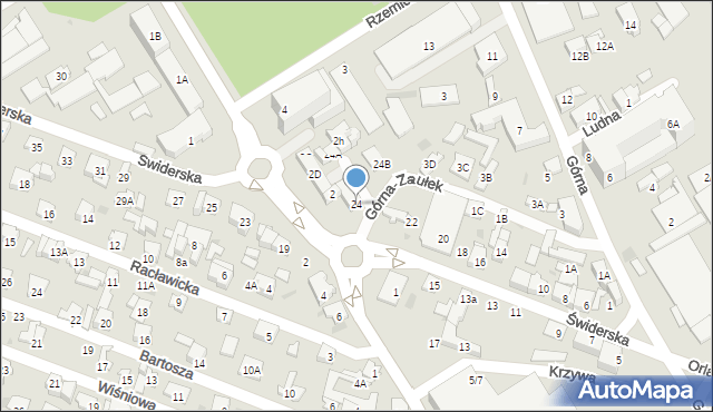 Otwock, Świderska, 24, mapa Otwock
