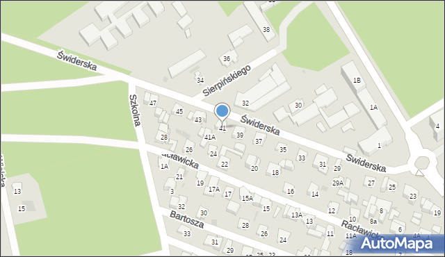Otwock, Świderska, 41, mapa Otwock