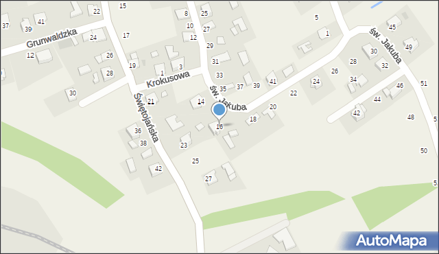 Palczowice, św. Jakuba, 16, mapa Palczowice