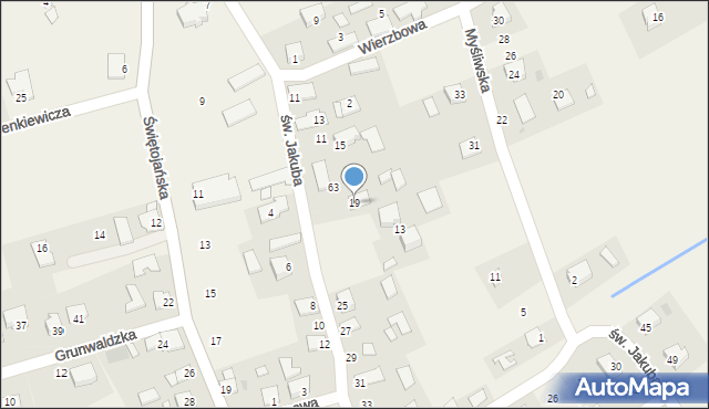Palczowice, św. Jakuba, 19, mapa Palczowice
