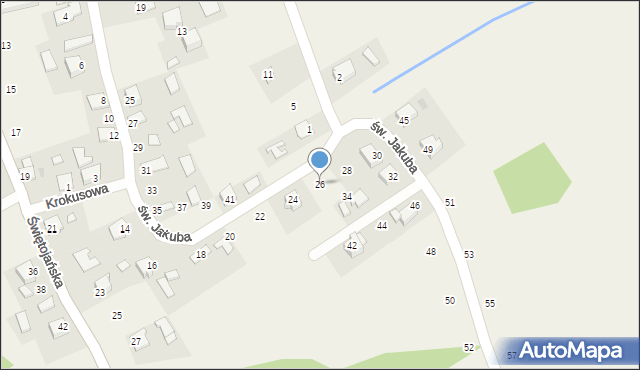 Palczowice, św. Jakuba, 26, mapa Palczowice