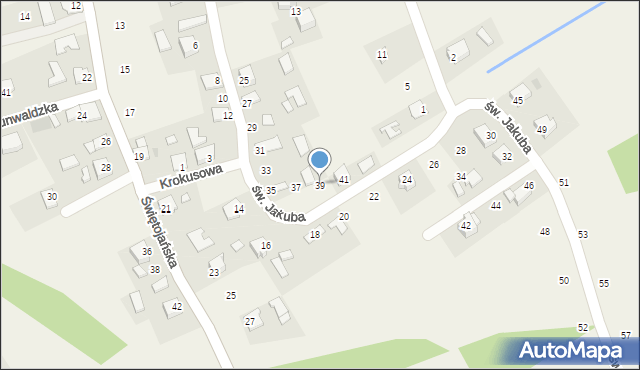 Palczowice, św. Jakuba, 39, mapa Palczowice