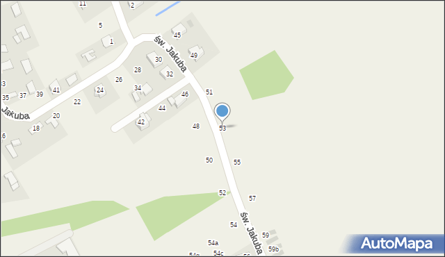 Palczowice, św. Jakuba, 53, mapa Palczowice