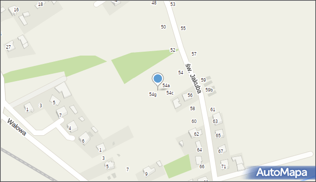 Palczowice, św. Jakuba, 54d, mapa Palczowice