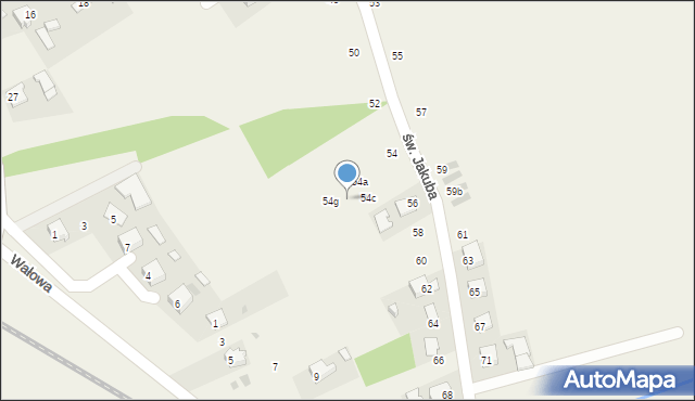 Palczowice, św. Jakuba, 54e, mapa Palczowice