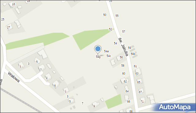 Palczowice, św. Jakuba, 54g, mapa Palczowice