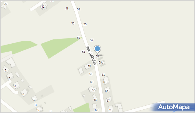 Palczowice, św. Jakuba, 59, mapa Palczowice