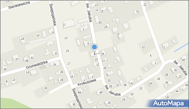 Palczowice, św. Jakuba, 8, mapa Palczowice