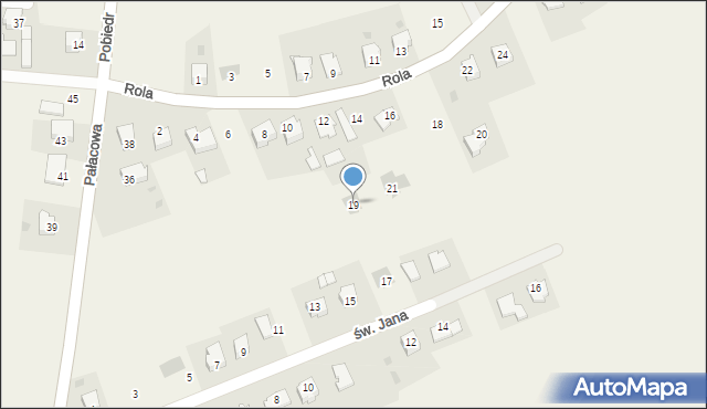 Paszkówka, św. Jana, 19, mapa Paszkówka
