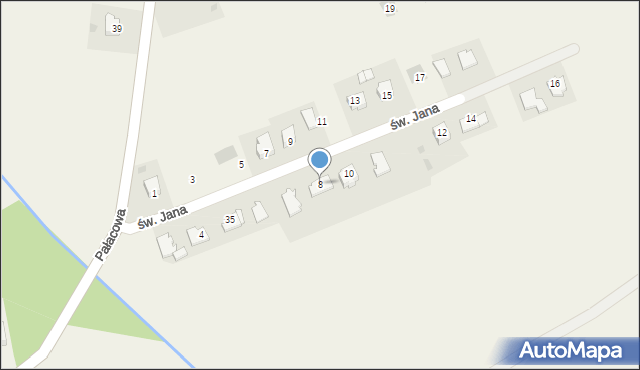 Paszkówka, św. Jana, 8, mapa Paszkówka