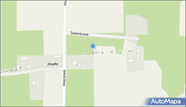 Pawłowice, Świerkowa, 6, mapa Pawłowice