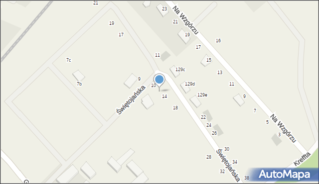 Pępowo, Świętojańska, 12, mapa Pępowo