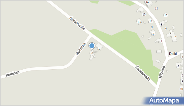 Piekary Śląskie, Światowida, 2, mapa Piekary Śląskie