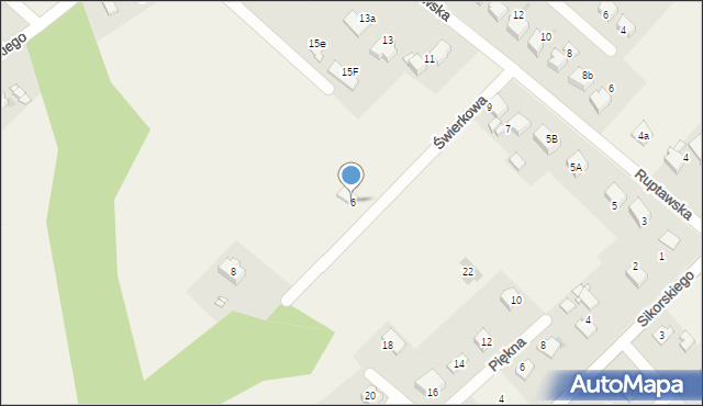 Pielgrzymowice, Świerkowa, 6, mapa Pielgrzymowice