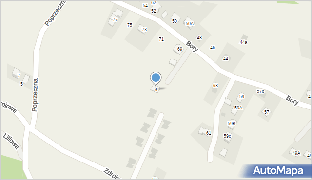 Pietrzykowice, Świetlista, 6, mapa Pietrzykowice