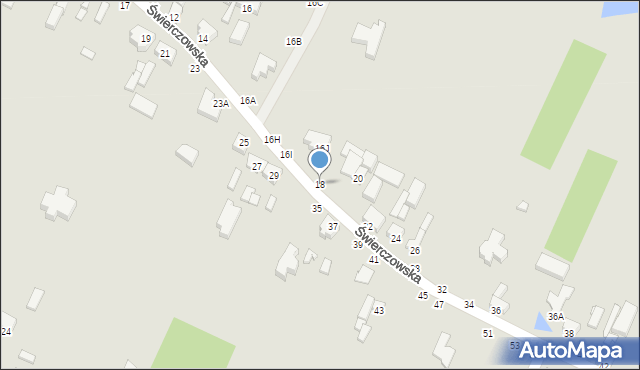 Piotrków Trybunalski, Świerczowska, 18, mapa Piotrków Trybunalski
