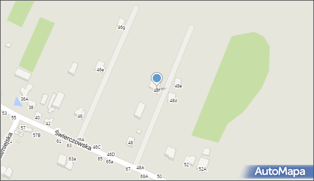 Piotrków Trybunalski, Świerczowska, 48f, mapa Piotrków Trybunalski